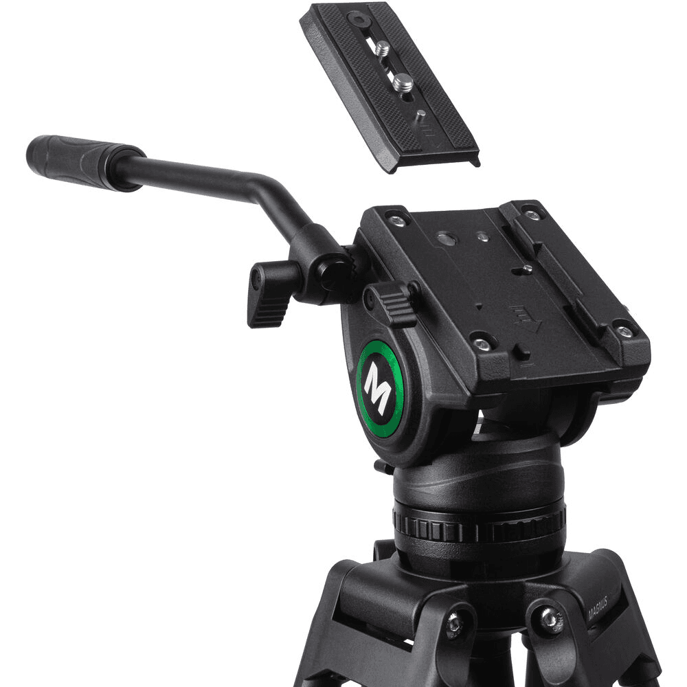 Magnus VT-3500C Carbon Fiber Video Tripod with Fluid Head image 4