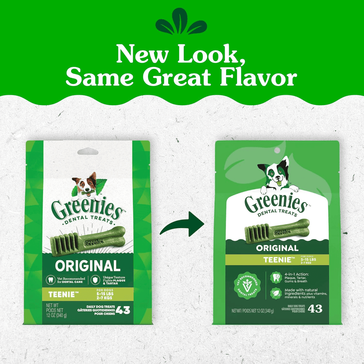Greenies Teenie Original Dental Dog Treats, 43 Count image 2