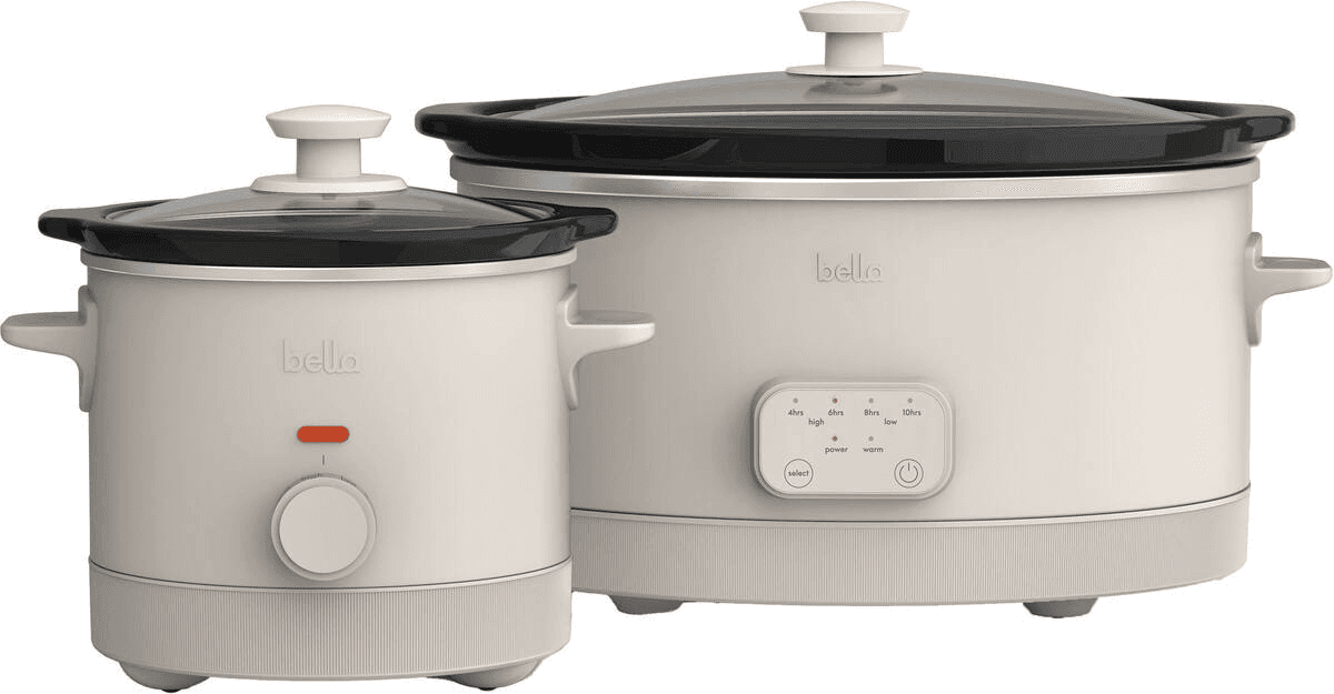 Bella 6-qt. Programmable Slow Cooker & 2-qt. Slow Cooker Set