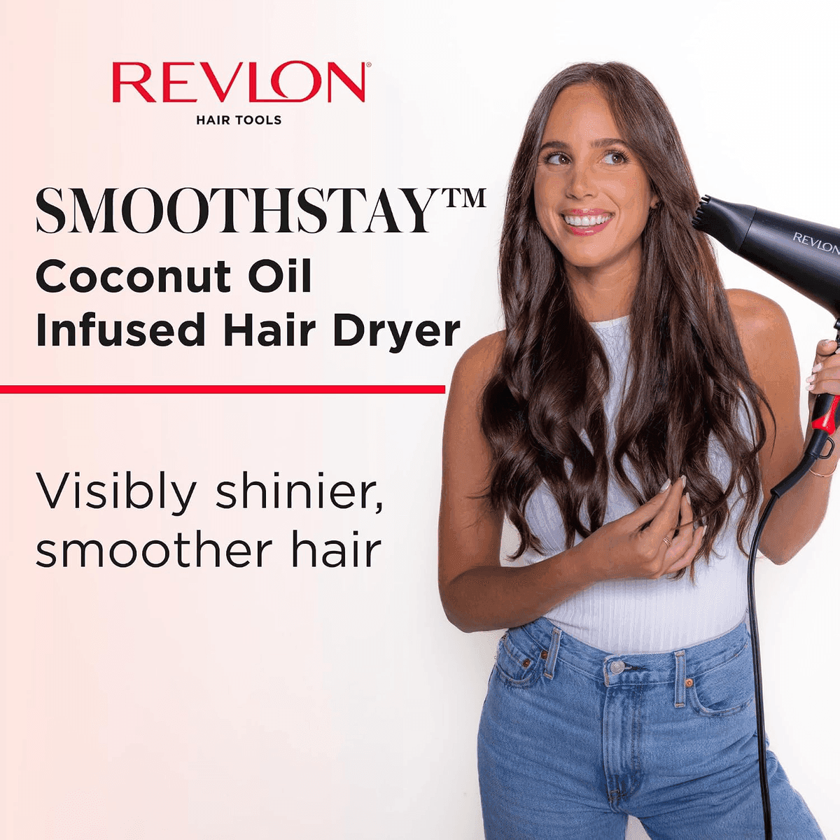 REVLON SmoothStay 1875W Coconut Oil Infused Hair Dryer image 2