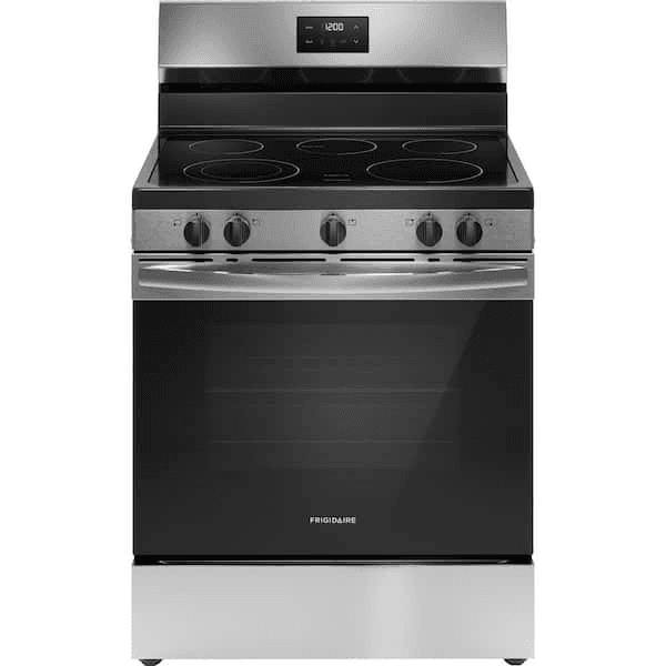 Frigidaire 30 in. 5-Element Freestanding Electric Range in Stainless Steel
