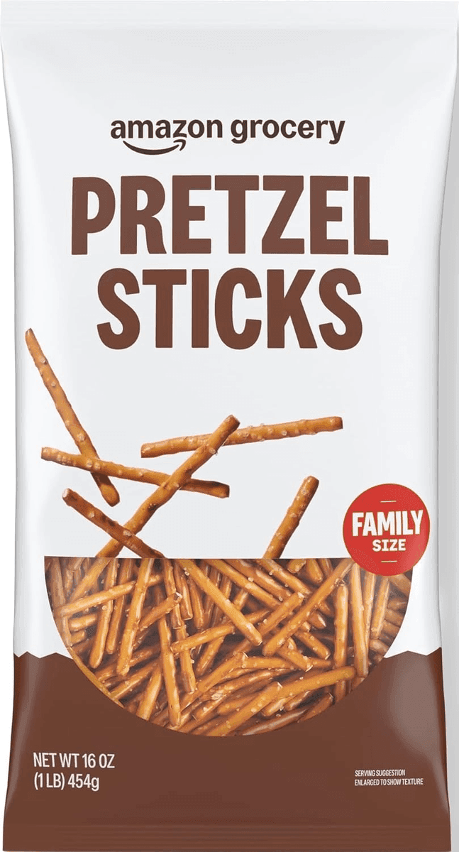 Amazon Grocery Pretzel Sticks 16-Ounce Bag for $1.96