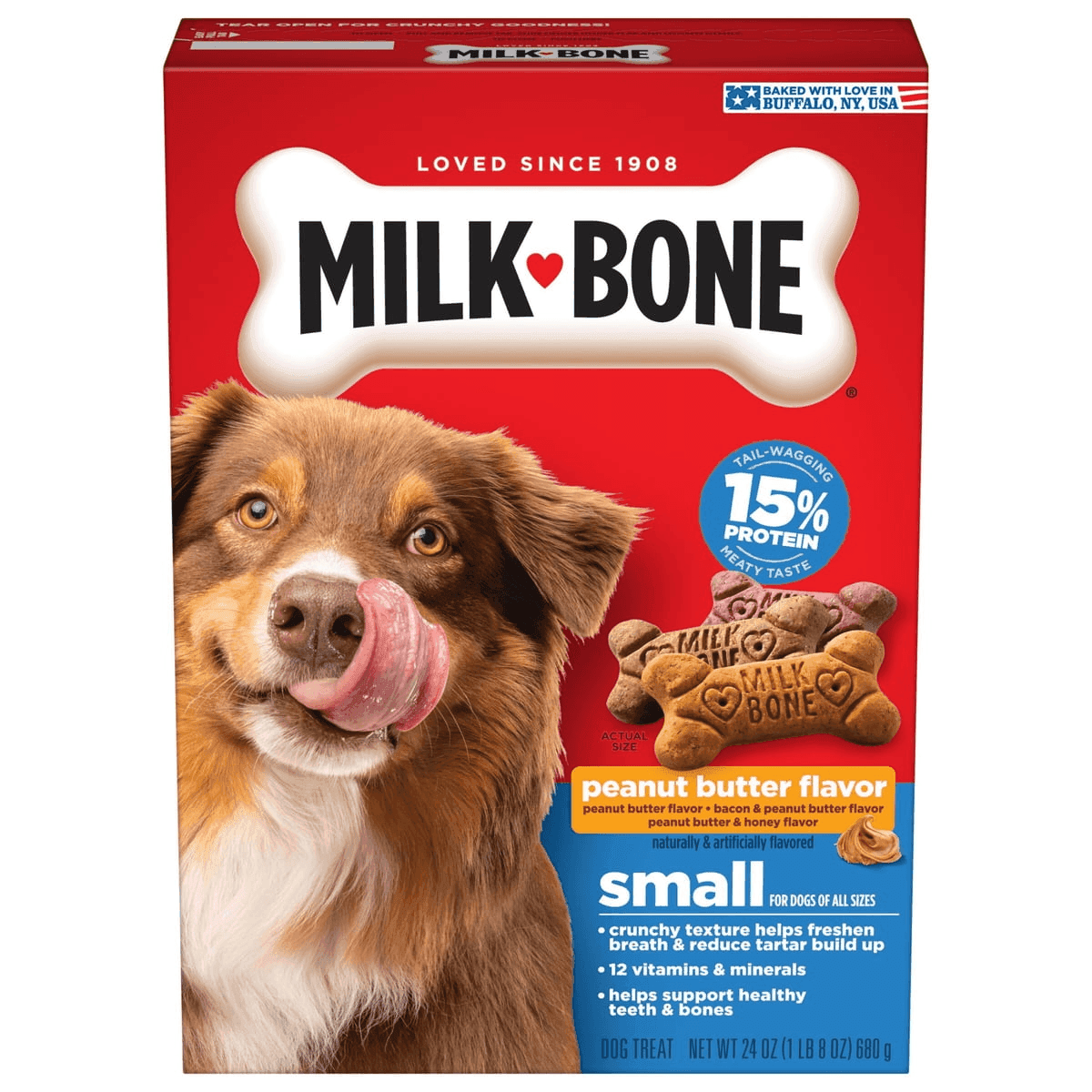 Milk-Bone Peanut Butter Dog Biscuits 24 oz