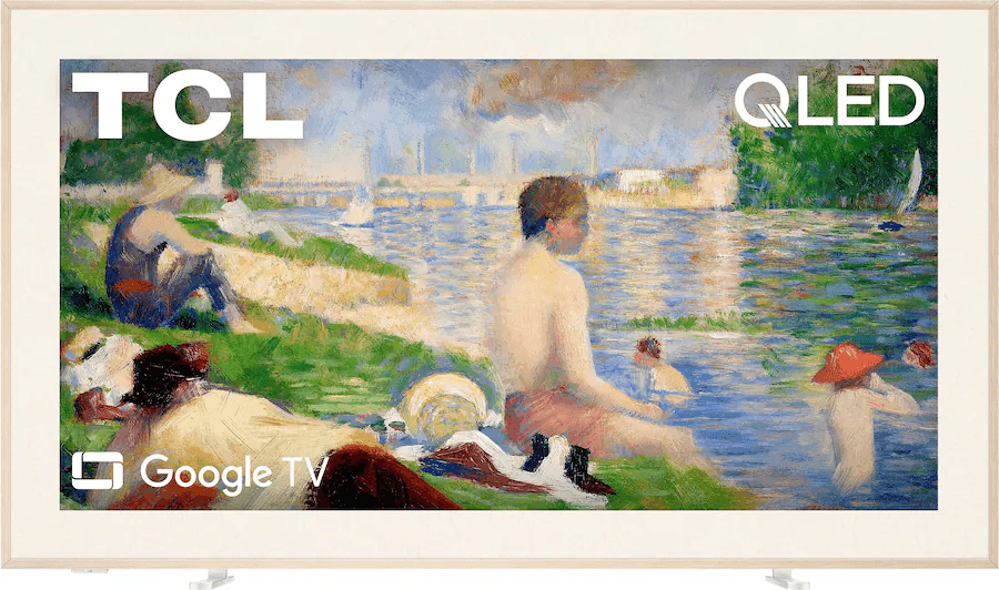 TCL 65" A3G Designer Series 4K QLED Google TV with Flush Wall Mount