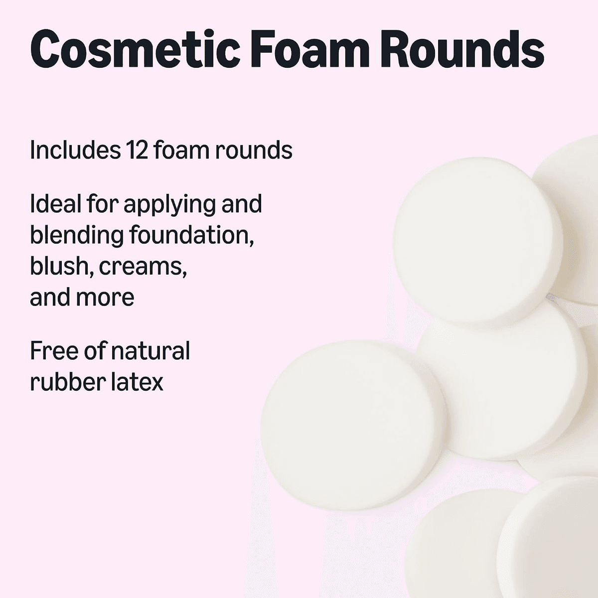 Amazon Essentials Cosmetic Foam Rounds 12-Count image 3