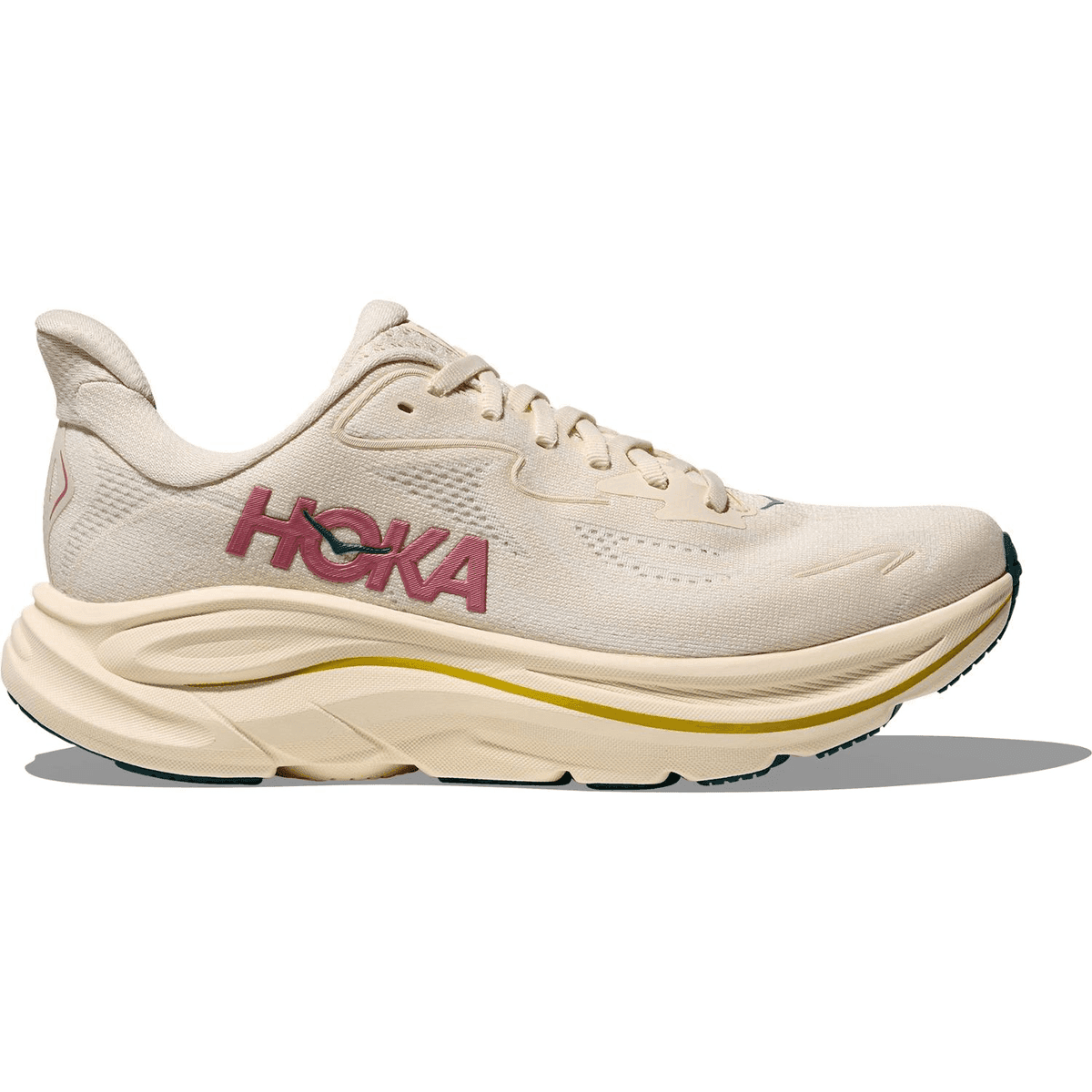 HOKA Clifton 10 Women's Road-Running Shoes - Birch/Alabaster