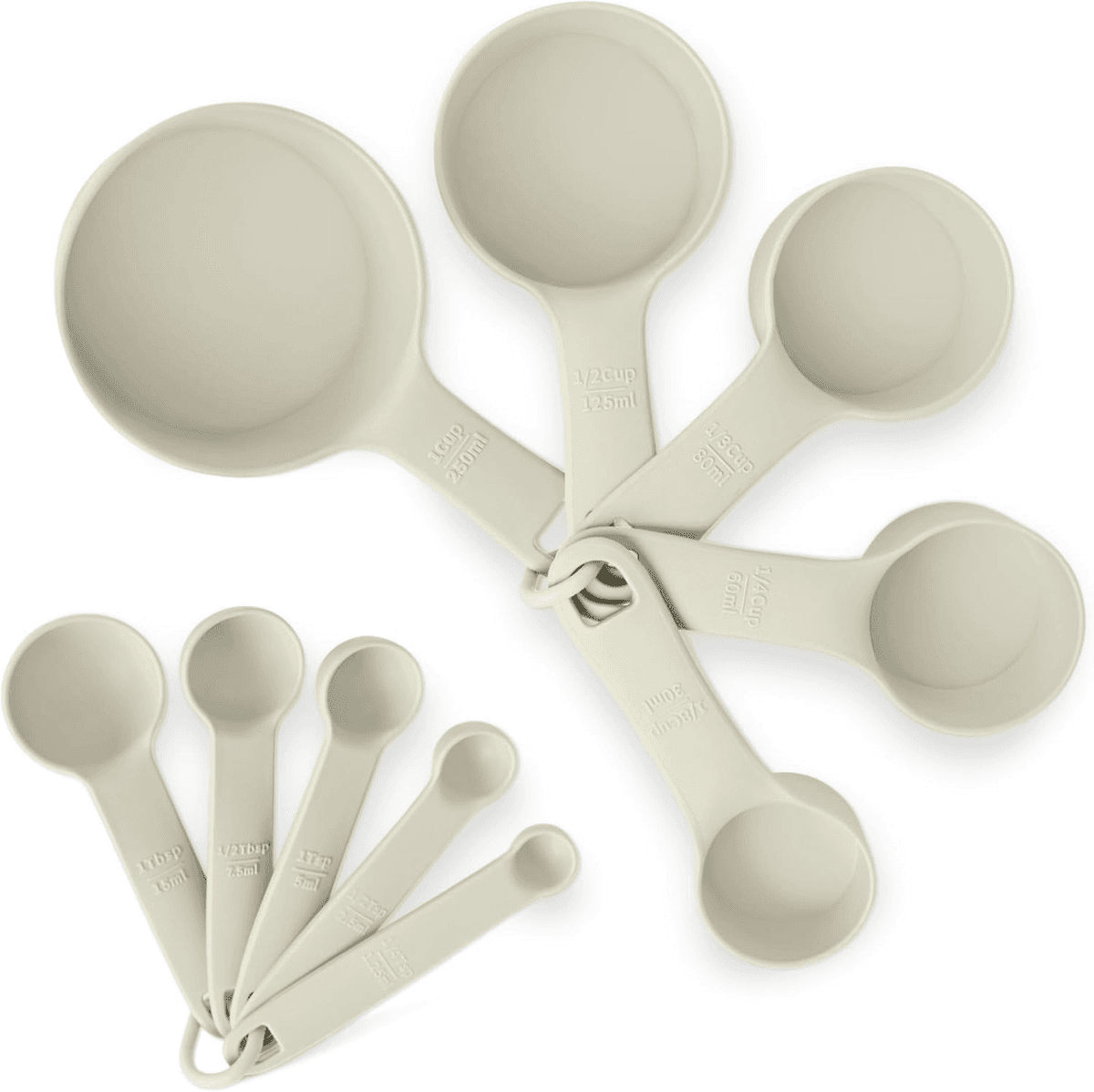 Amazon Basics Measuring Cups and Spoons 10-Piece Set