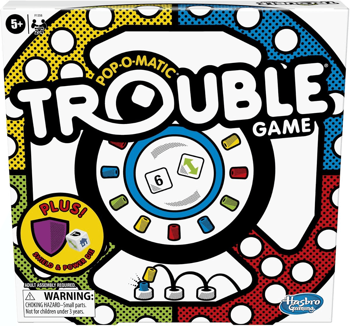 Hasbro Trouble Board Game with Bonus Power Die