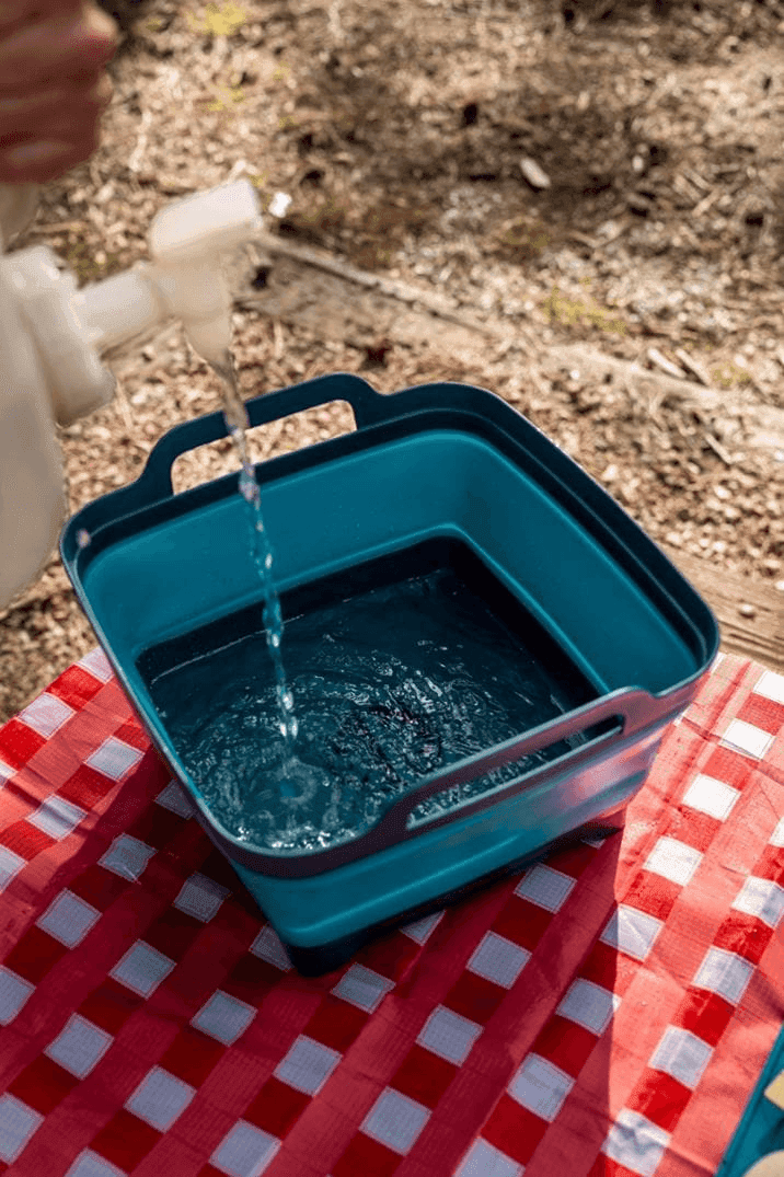 Adventure Ready Flat Pack Collapsible Sink - 8 L, Blue image 4