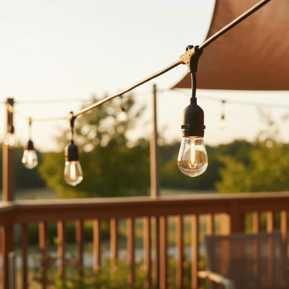 Harbor Breeze 48-ft Plug-in Black Indoor/Outdoor String Light with 24 LED Edison Bulbs