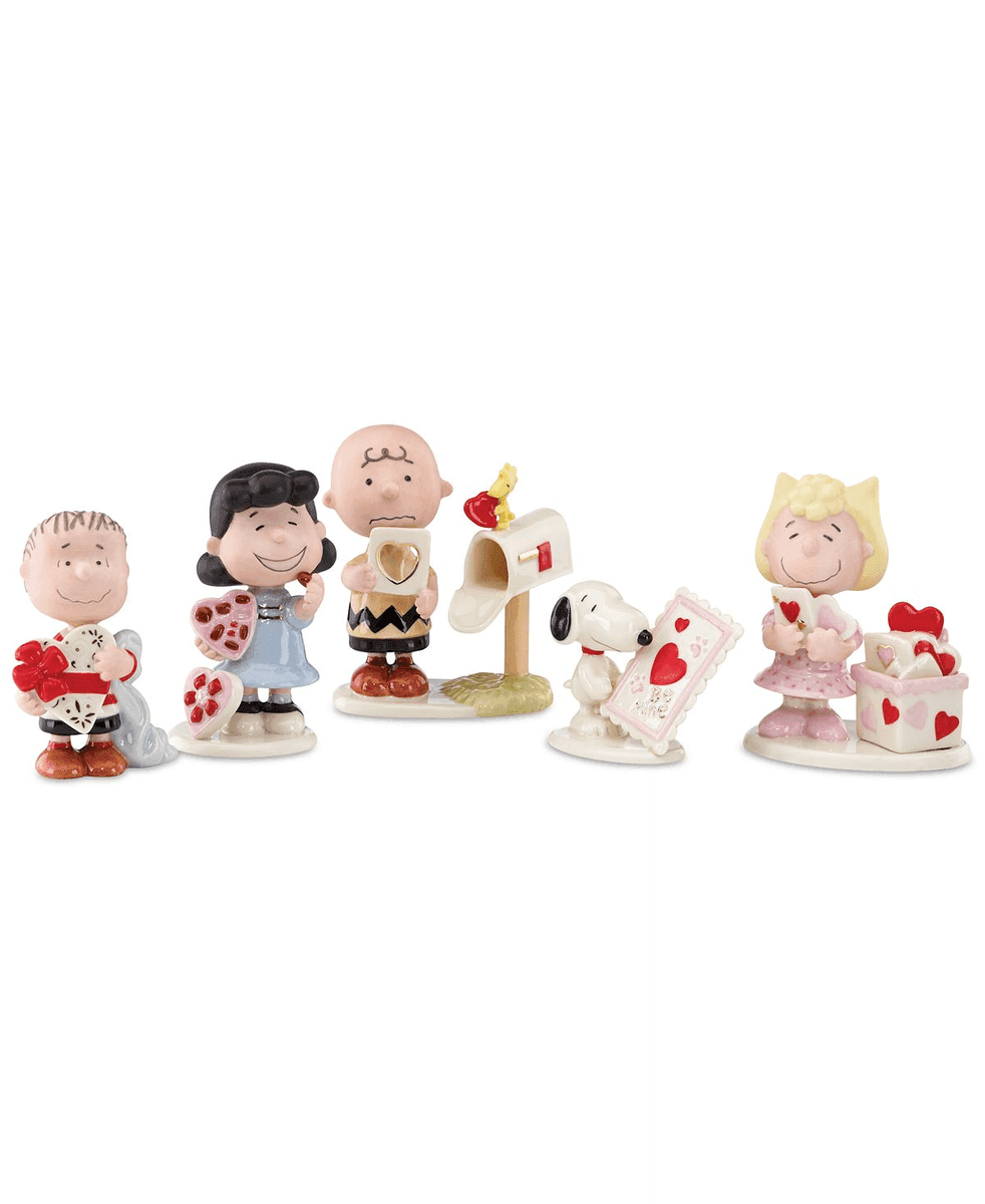 Lenox Peanuts Valentine's Day Figurine Set for $99.99