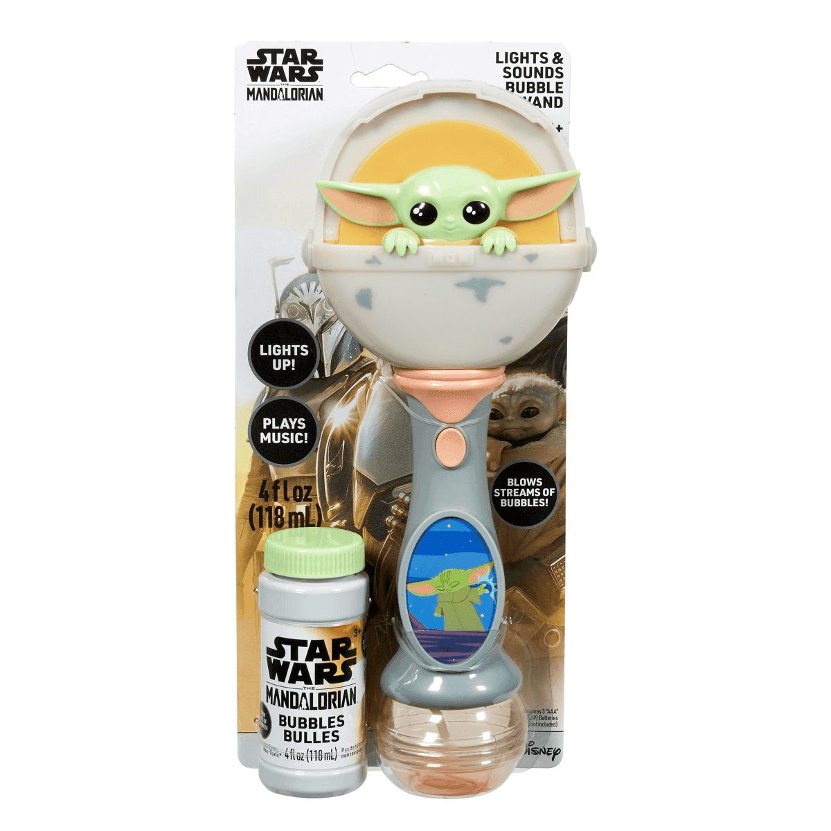 Star Wars Grogu Lights & Sounds Bubble Wand for $6.48