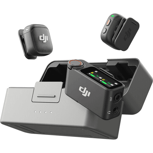 DJI Mic 3 2-Person Wireless Microphone System with Charging Case