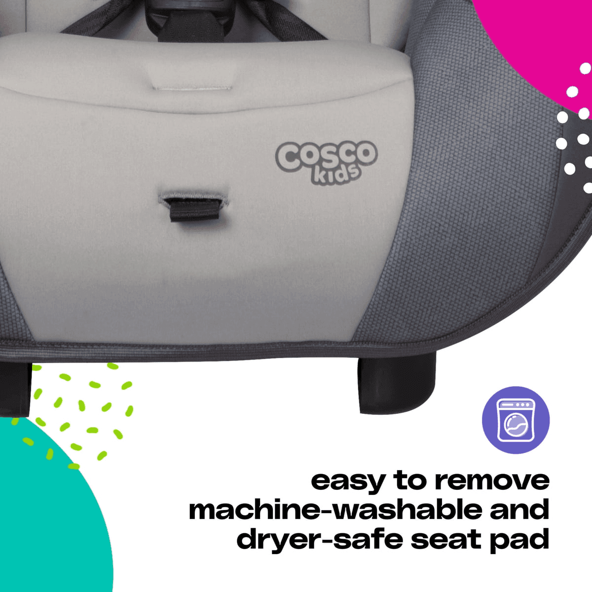 Cosco Kids Entrada Infant & Toddler Convertible Car Seat (Shady Day Gray) image 2