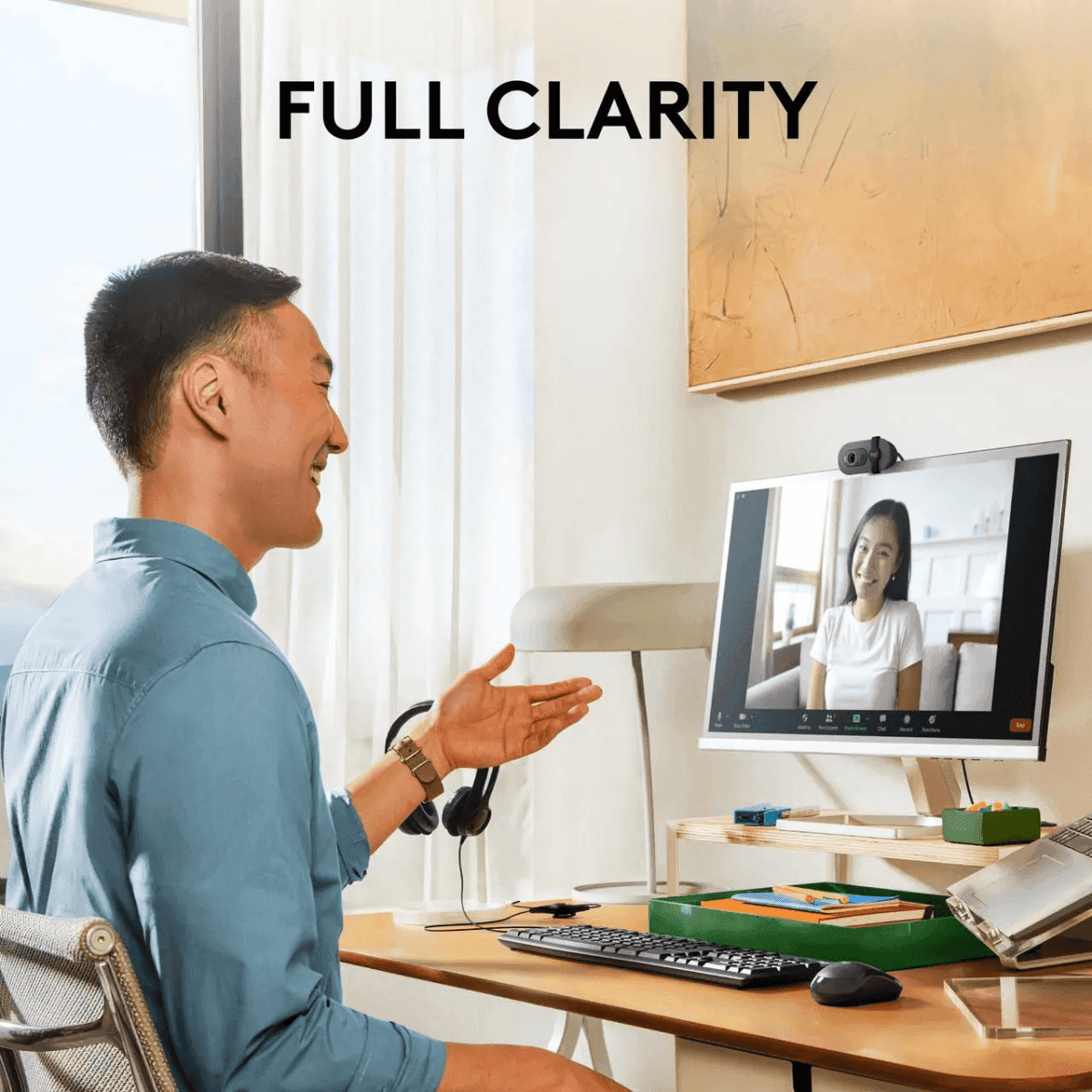 Logitech Brio 100 Full HD 1080p Webcam - Graphite Black image 2