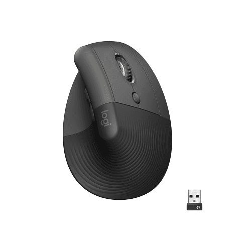 Logitech Lift Vertical Ergonomic Mouse - Graphite
