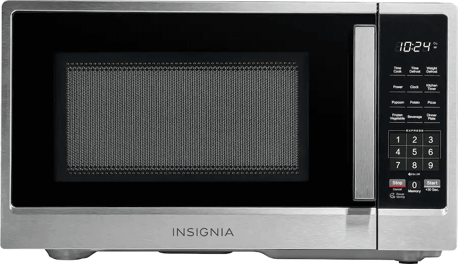 Insignia 0.9 Cu. Ft. Compact Countertop Microwave - Stainless Steel