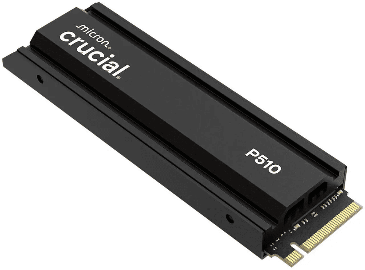 Crucial P510 1TB Gen5 NVMe SSD with Heatsink for $189.99