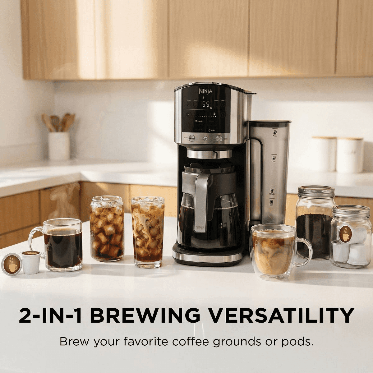 Ninja DualBrew GP161 Coffee Grounds & Pods Coffee Maker image 2