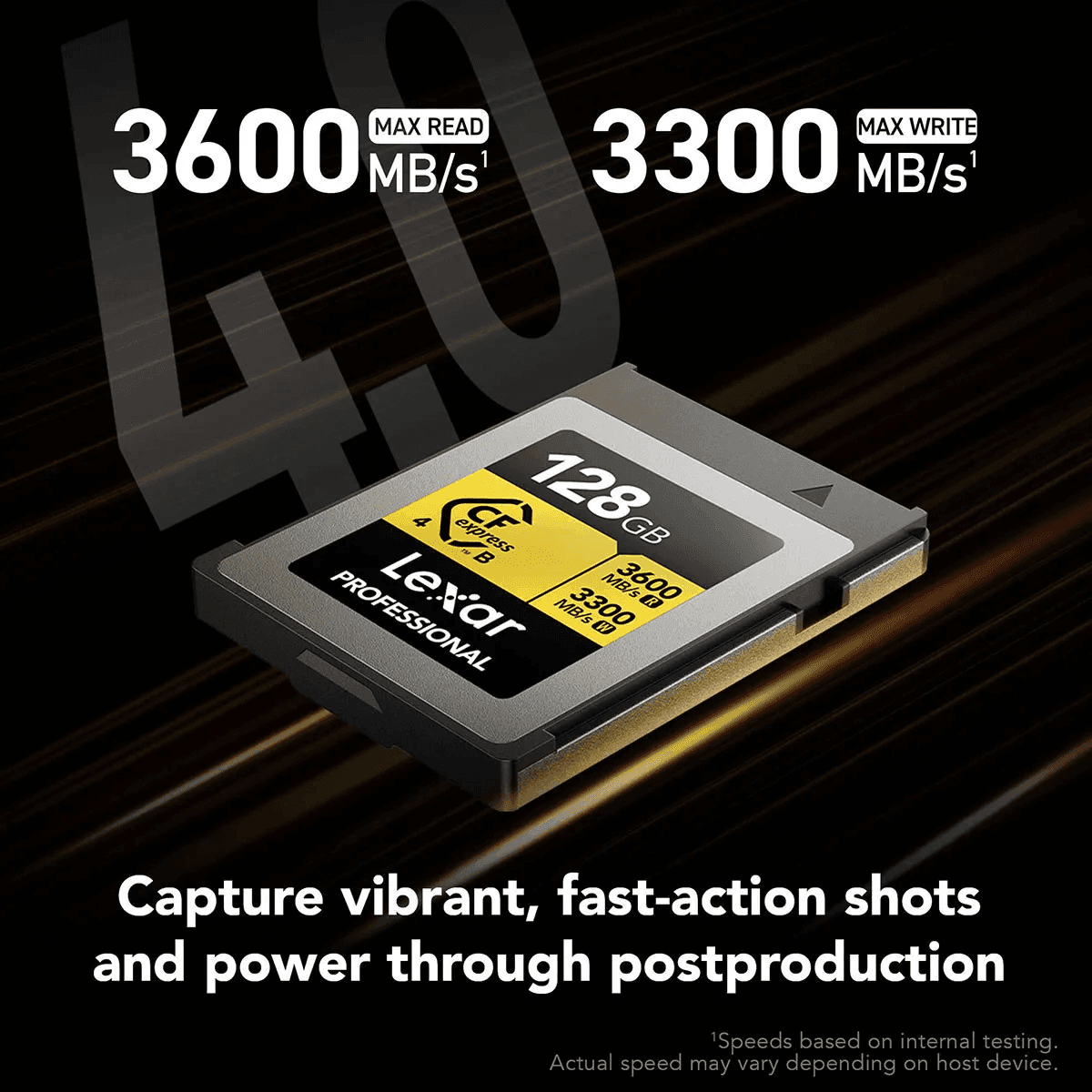 Lexar Gold Professional CFexpress 4.0 Type-B 128GB Card $209.99 image 2