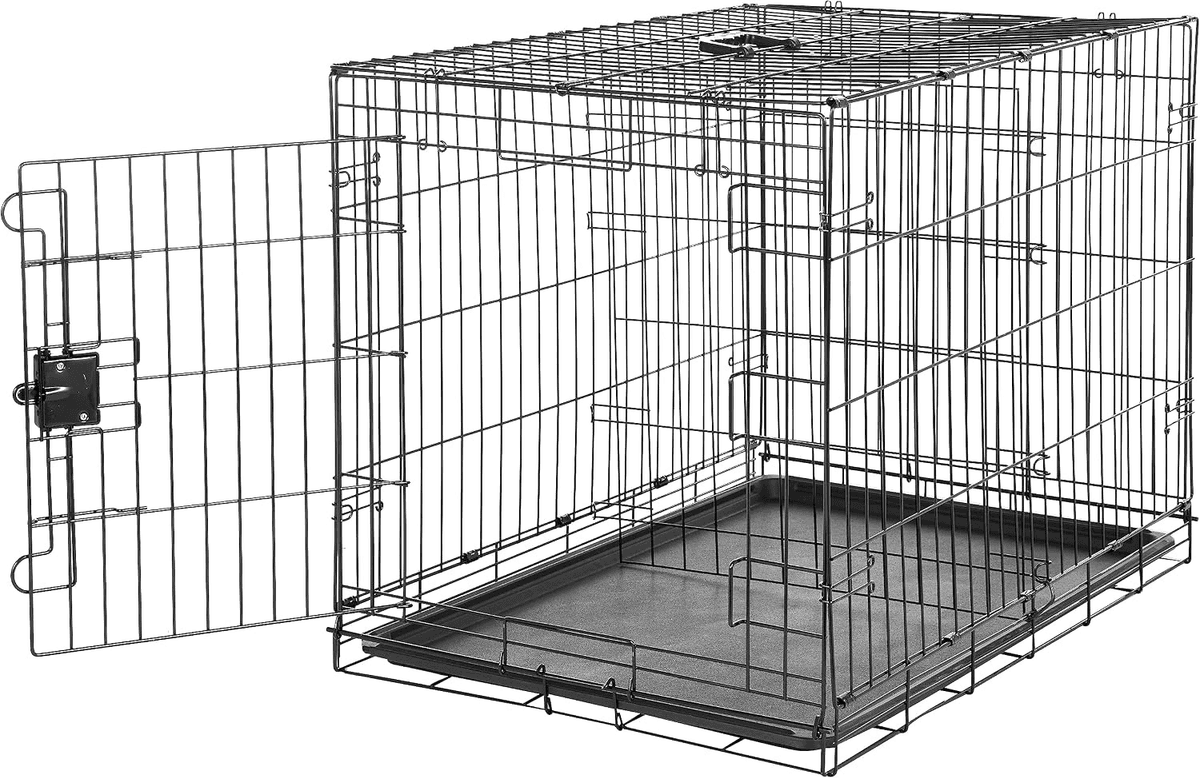 Amazon Basics 36-Inch Single-Door Dog Crate with Divider $46.99