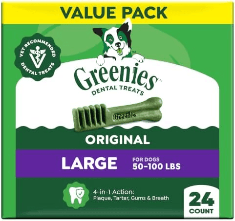 Greenies Large Dental Dog Treats, 24 Count