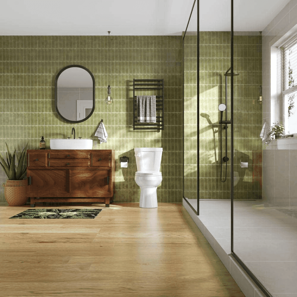 HOROW 17-inch ADA Chair Height Two-Piece Toilet image 2