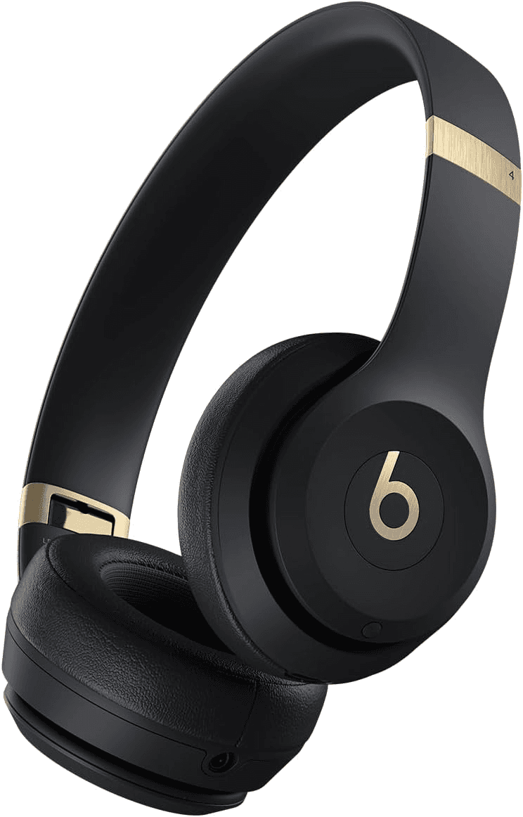 Beats Solo 4 Wireless Headphones, Black & Gold - $129.95