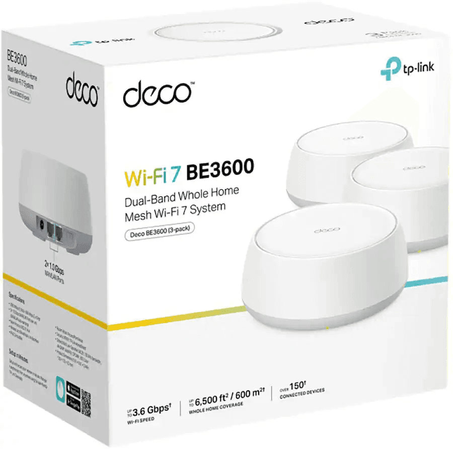TP-Link Deco 7 BE3600 Wi-Fi 7 Mesh Router 3-Pack $209.99 image 3