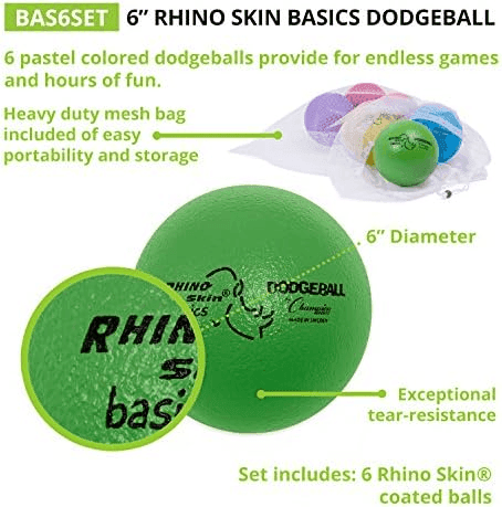 Champion Sports Rhino Skin 6-Inch Foam Dodgeball Set $35.43 image 4