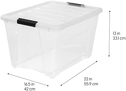IRIS USA 54-Quart Clear Storage Bins 6-Pack $84.99 image 4