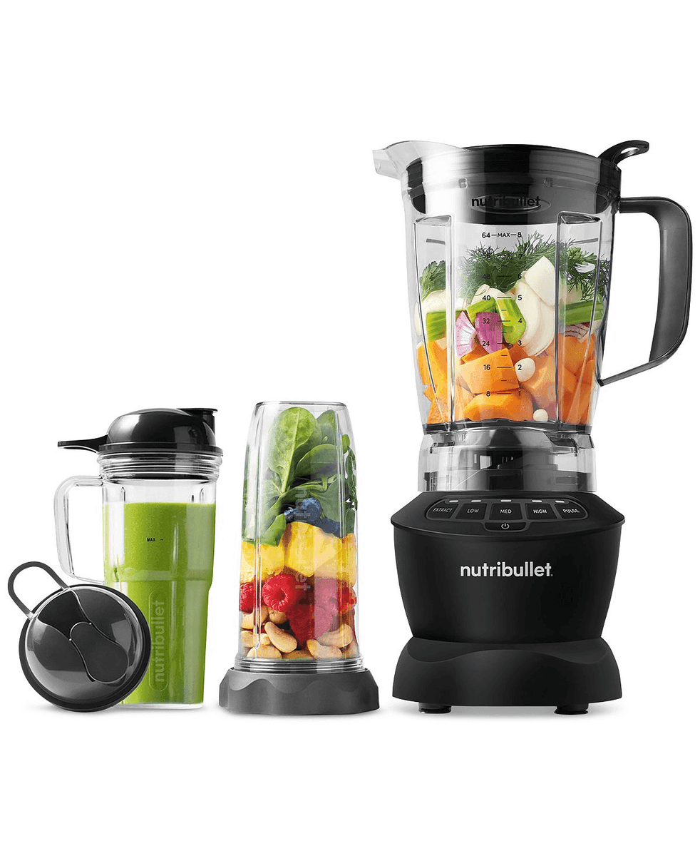 NutriBullet Full-Size Blender Combo 1200W 64 oz - Black