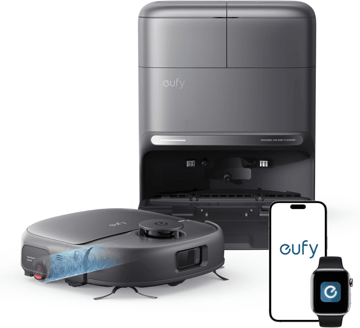 eufy C28 Robot Vacuum and Mop Combo with All-in-One Station