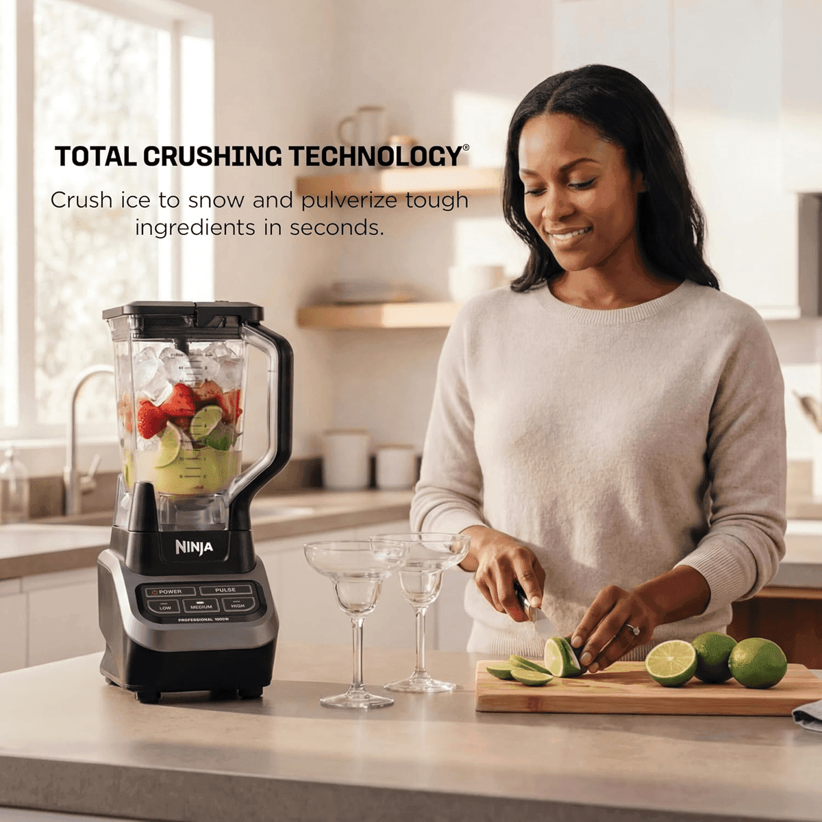 Ninja Professional 1000W Blender with 72 oz Pitcher - BL610 image 3