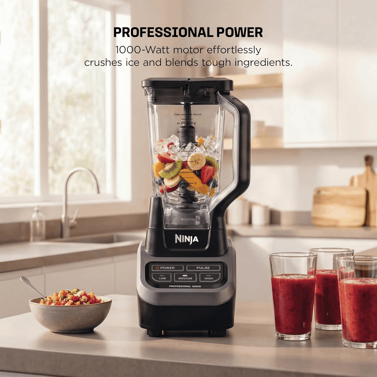 Ninja Professional 1000W Blender with 72 oz Pitcher - BL610 image 2