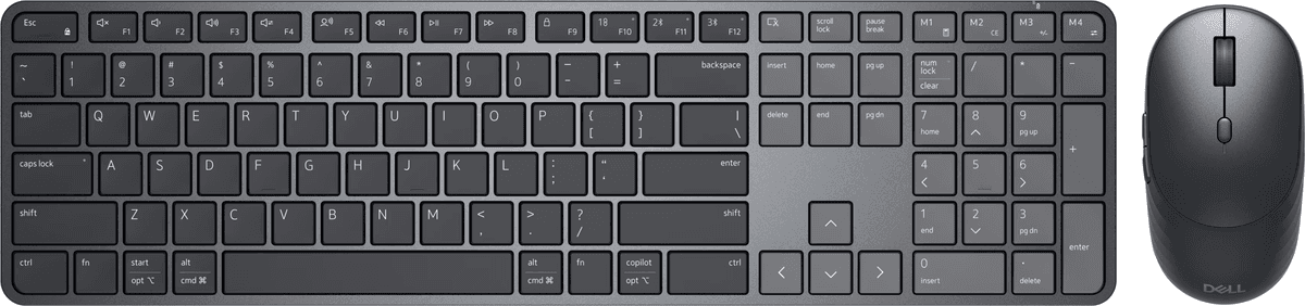 Dell Pro 7 Slim Wireless Keyboard and Mouse KM726 - Dual OS image 2