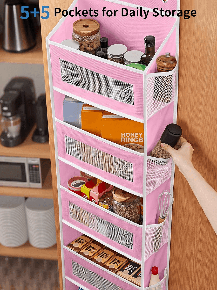 JARLINK 5-Shelf Over-the-Door Organizer, Pink image 5