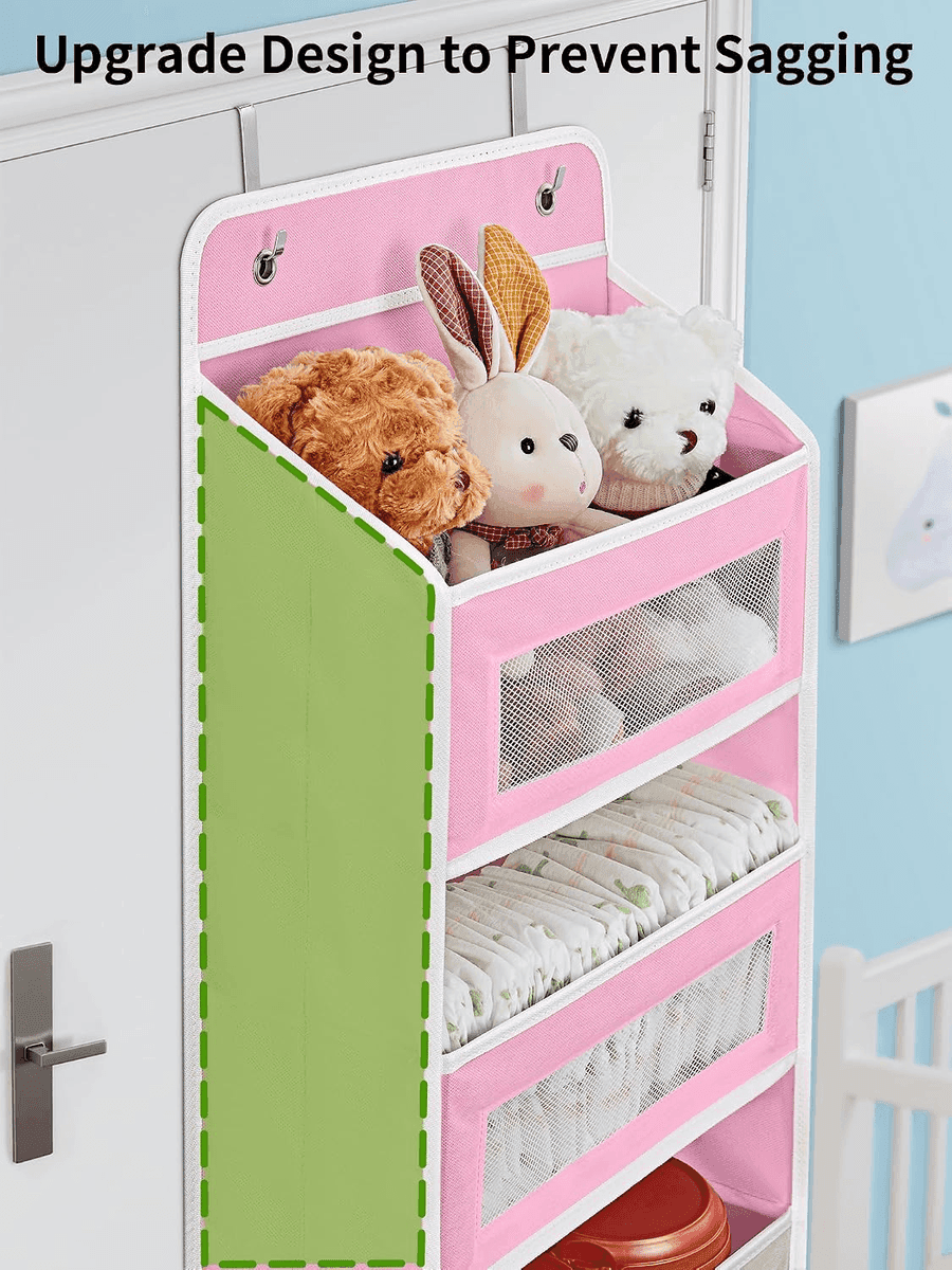 JARLINK 5-Shelf Over-the-Door Organizer, Pink image 4