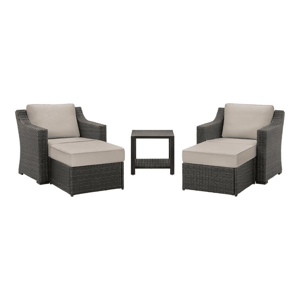 Hampton Bay Blackwell 5-Piece Patio Conversation Set for $558 at Home Depot