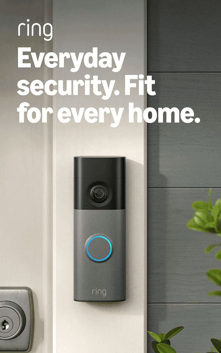 Ring Battery Doorbell 2K in Matte Mocha