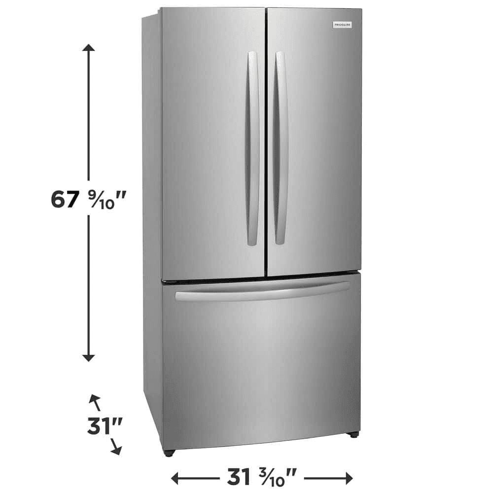 Frigidaire 18 cu. ft. Counter-Depth French Door Refrigerator - Stainless Look image 3