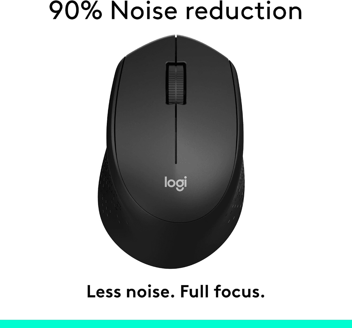 Logitech M330 Silent Plus Wireless Mouse - Black image 2