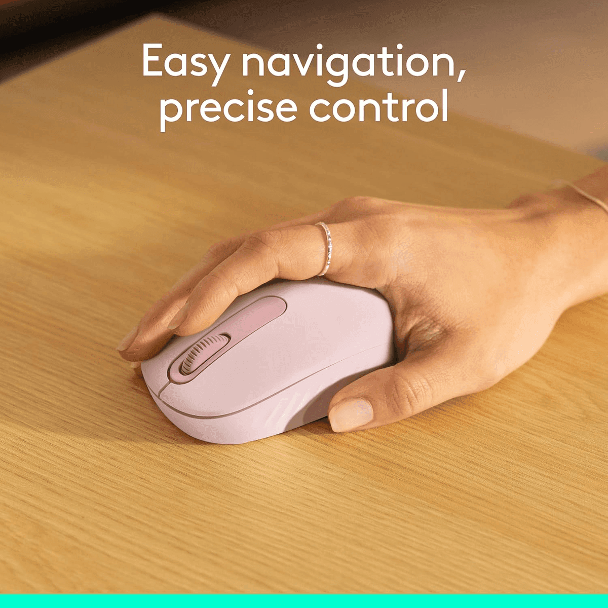 Logitech M196 Bluetooth Wireless Mouse - Rose image 4