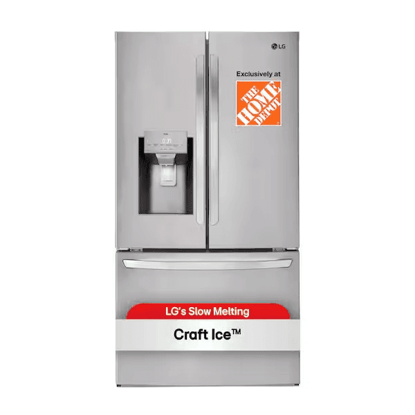 LG 28 cu. ft. 3-Door French Door Refrigerator with Craft Ice - Stainless Steel