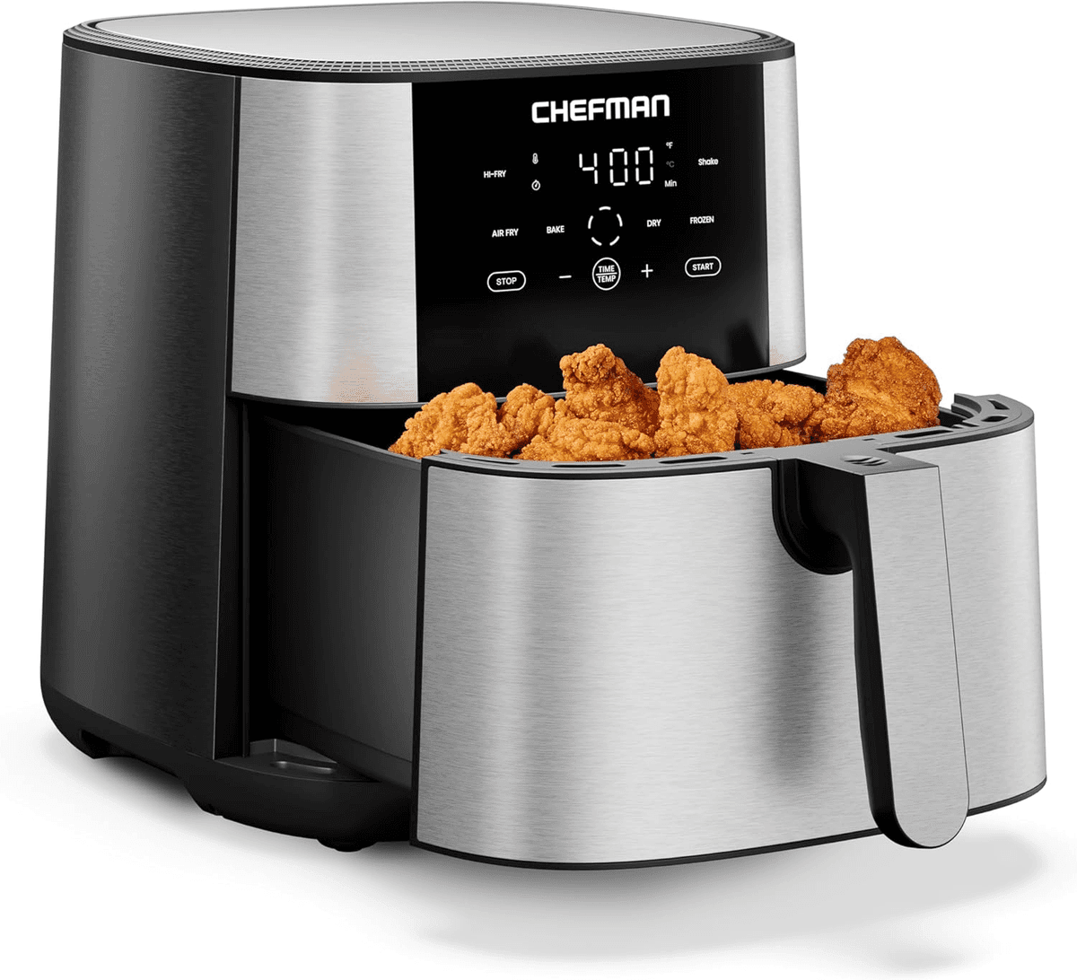 Chefman TurboFry 8-Quart 4-in-1 Air Fryer - Stainless Steel