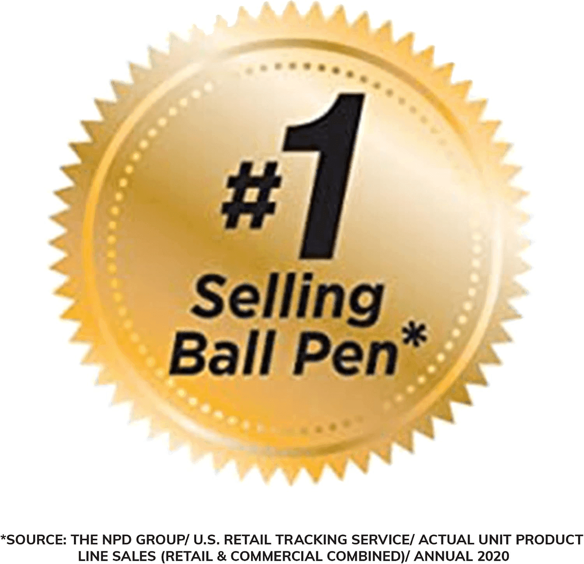 BIC Round Stic Xtra Life Black Ballpoint Pens, 10 Count image 4