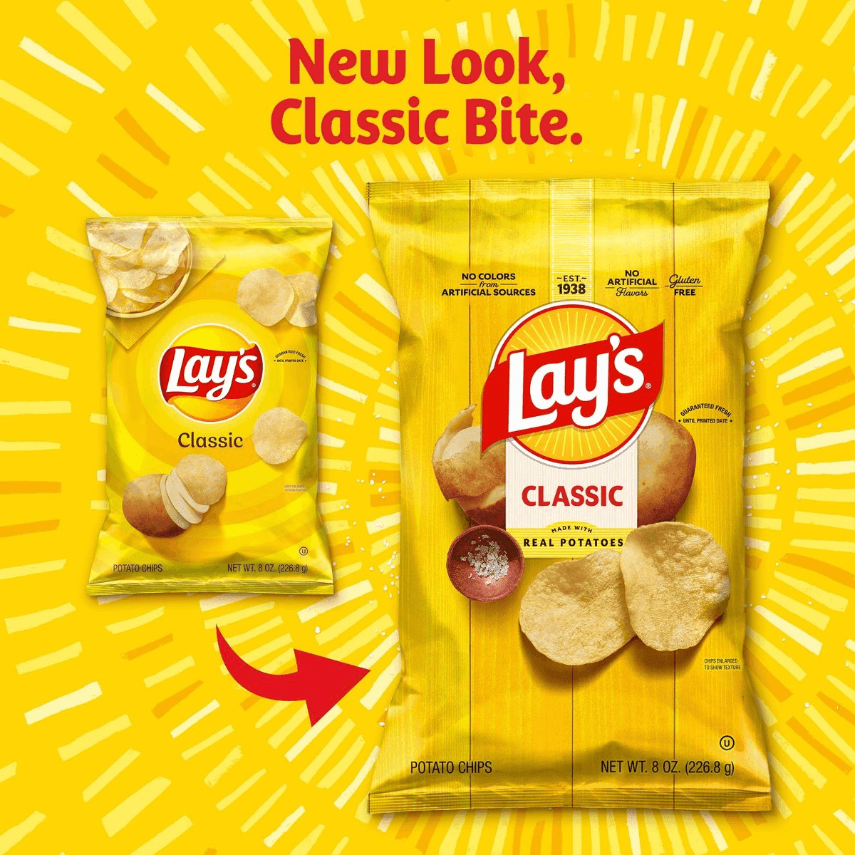 Lay's Classic Potato Chips, 8 oz image 3
