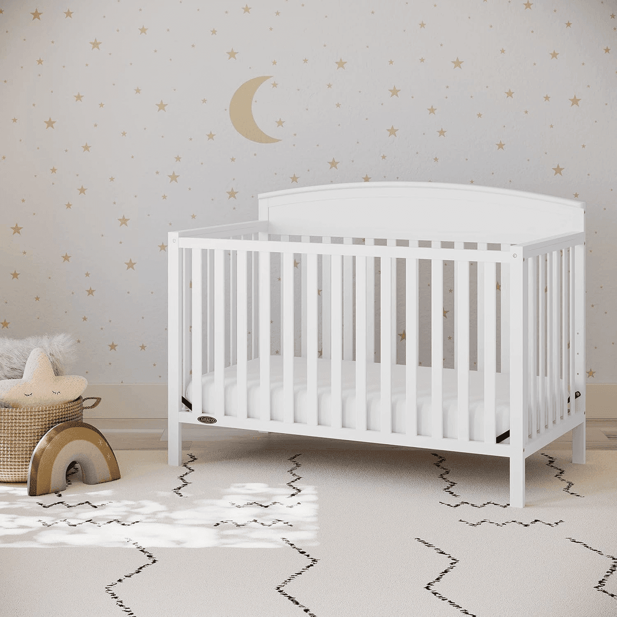 Graco Benton 5-in-1 Convertible Crib, White image 2