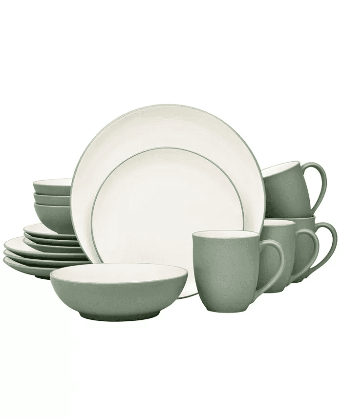 Noritake Colorwave Coupe 16-Piece Dinnerware Set - Green