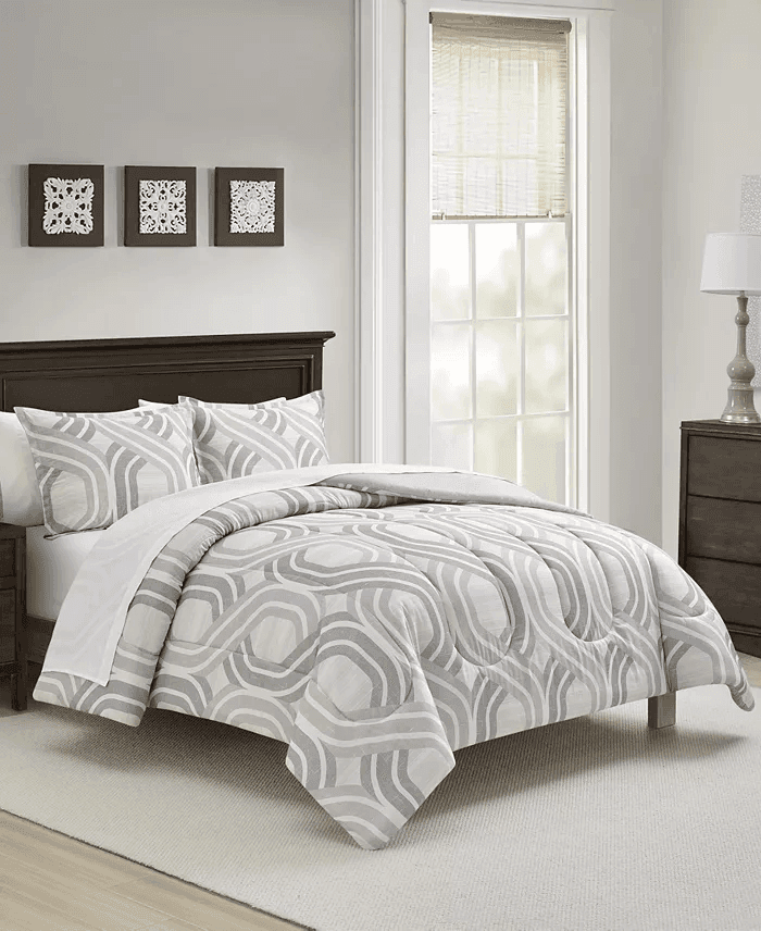Macy's Ainsley Geometric 3-Piece King Comforter Set image 2
